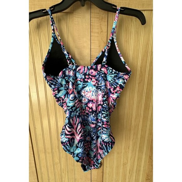 Stella Parker One Piece Swimsuit Coastal Tropical Print New With Tag Size Small - Picture 5 of 7